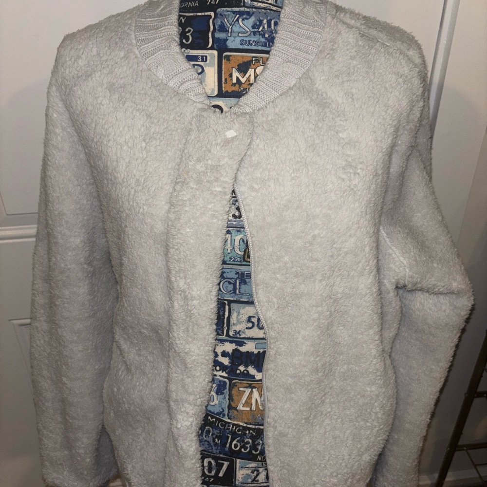 Cozy White Fleece Jacket